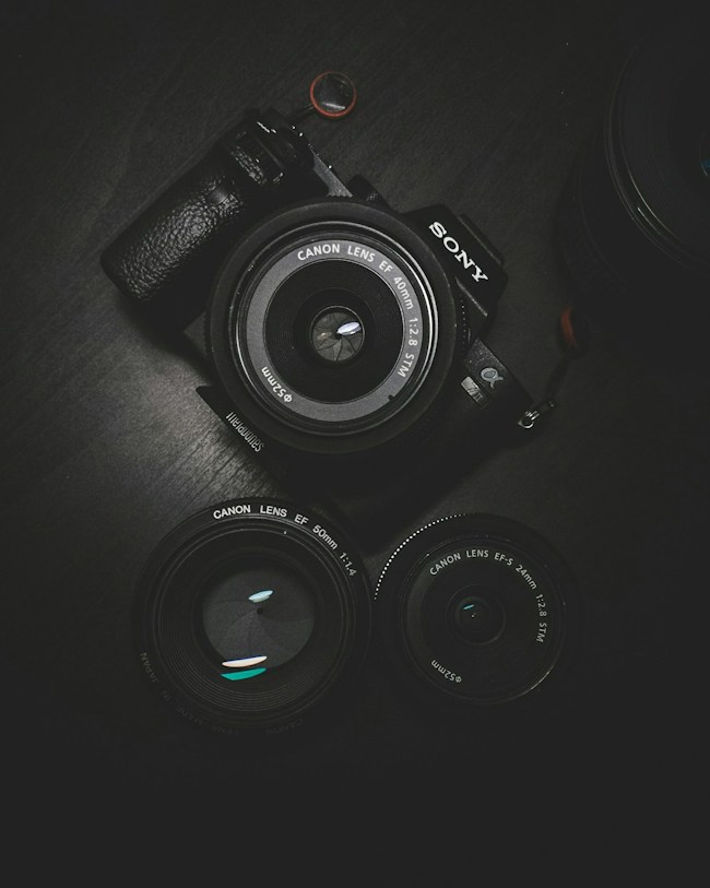 Camera ready to capture a story
